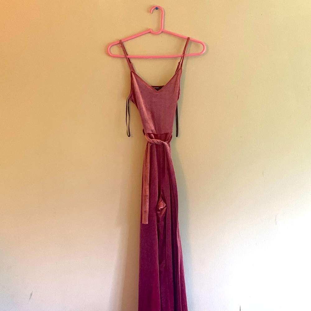 velvet jumpsuit